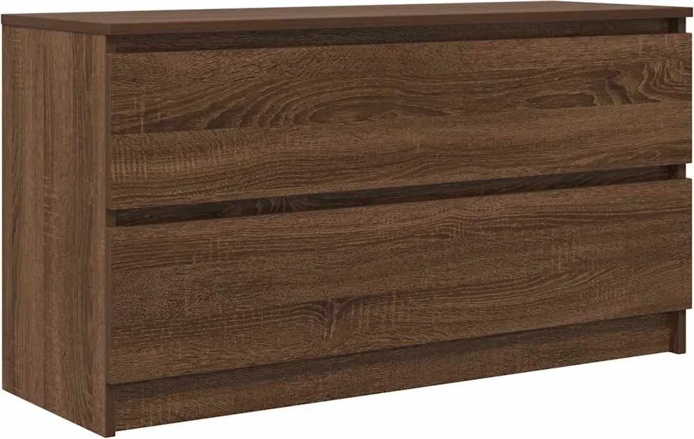 vidaXL Comodă TV, stejar maro, 100x35x54 cm, lemn prelucrat