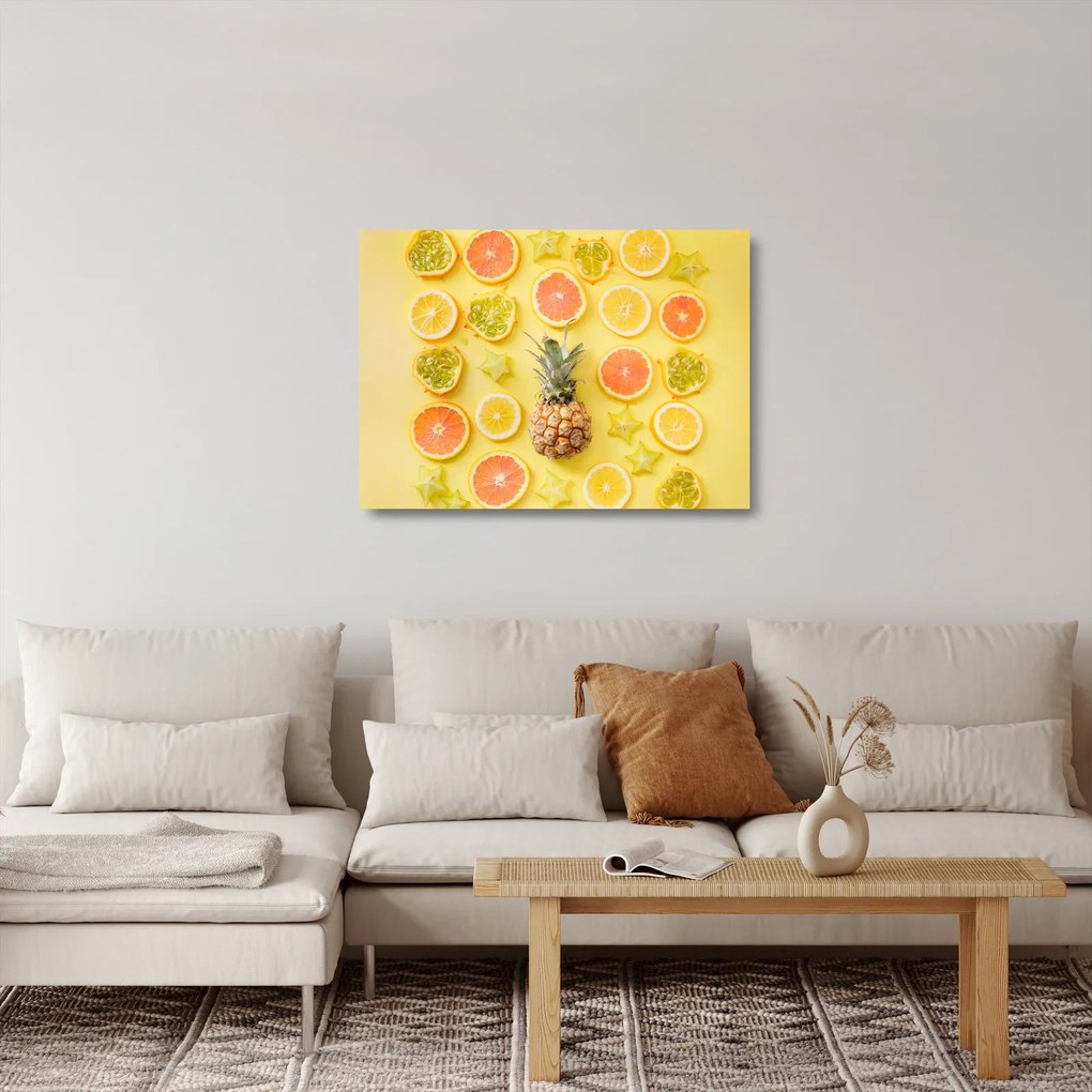 Tablou pe sticlă cu fructe (70x50 cm)