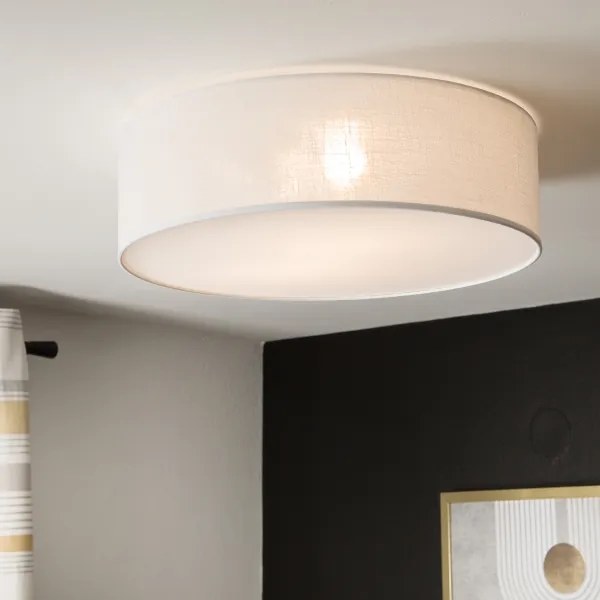 Plafonieră SIRJA 2xE27/60W/230V, Ø 45 cm, albă