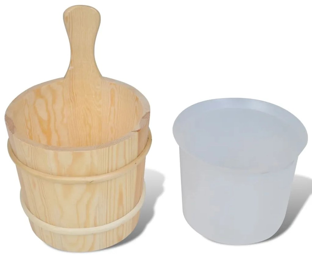 Accesorii sauna 5 p galeata lingura clepsidra termo-higrometru