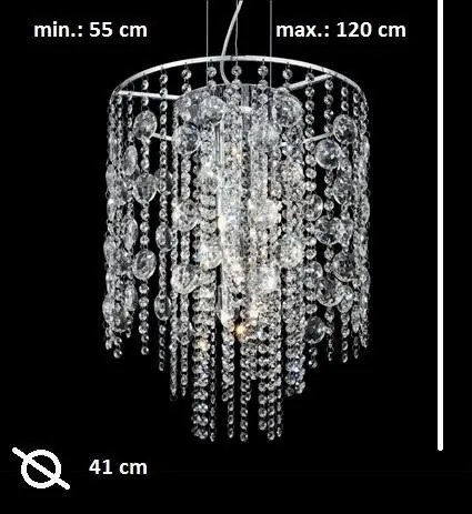 Lustra cu cristale modern diametru 41cm EVASIONE SP8 044774