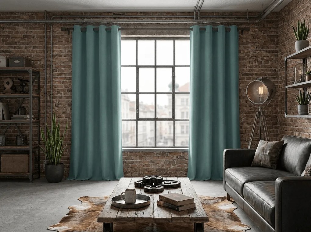 Draperie opaca DREAM VELVET 140x270 cm, verde albastrui Agatat: Rejansa