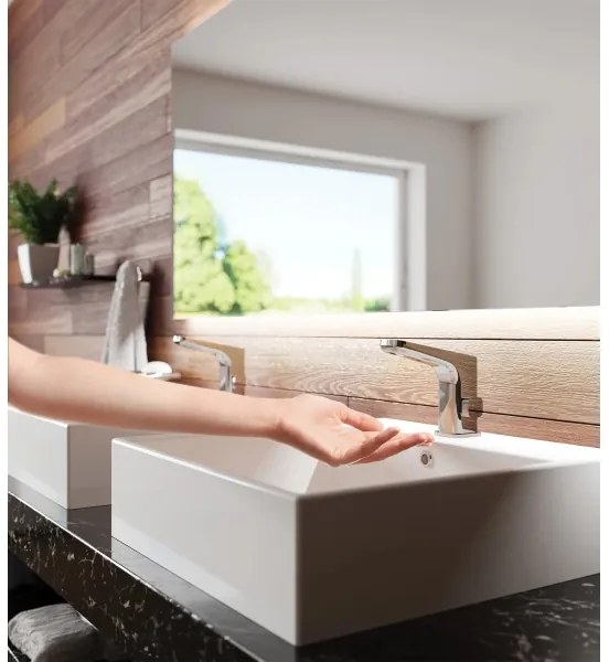 Baterie de lavoar cu senzor cu funcție de reglare Deante BQH_029R HIACYNT 4xAA crom lucios