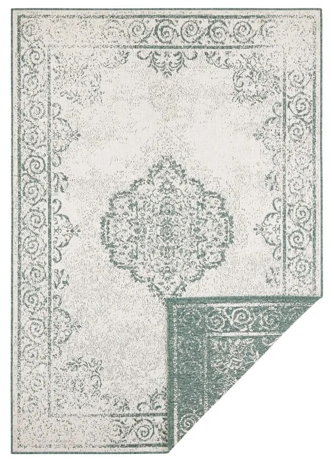 Covor adecvat pentru exterior NORTHRUGS Cebu, 160 x 230 cm, verde-crem