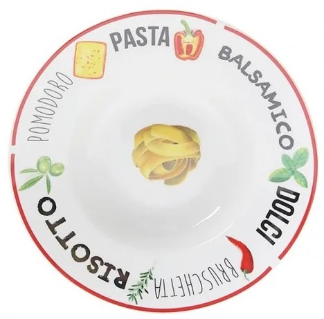 Farfurie pentru Paste Parma, portelan, 25 cm