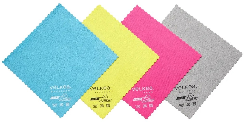 Laveta universala pentru baie, microfibra, Smart Fiber, 30 x 30 cm, Velkea