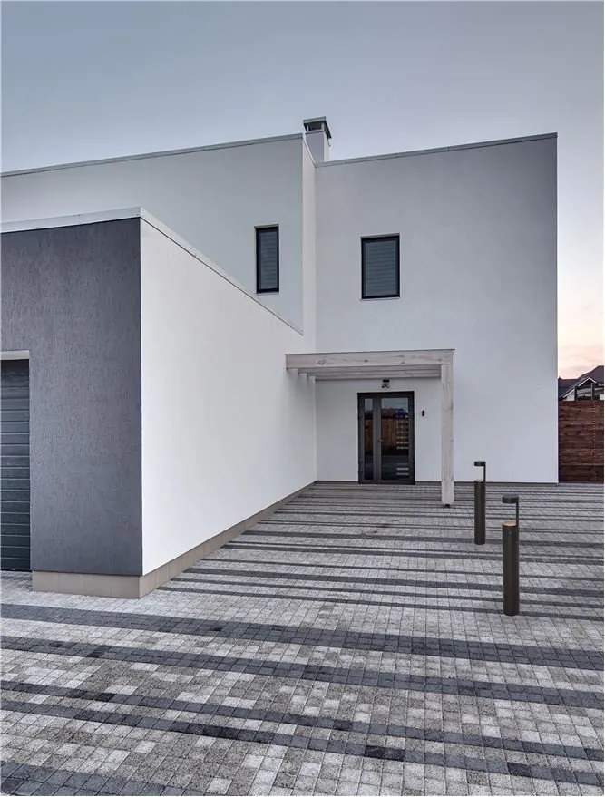 Stalp LED mic pentru exterior design modern IP54 Tala negru H-65cm