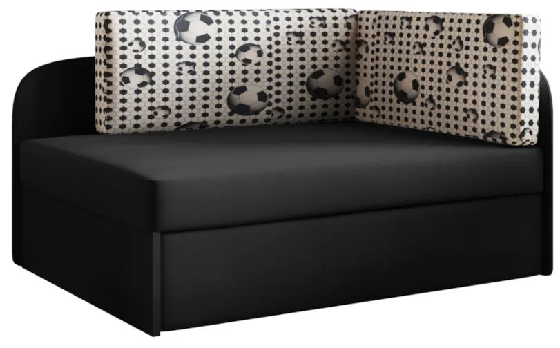 Supermobel Canapea extensibila copii MILO, 107x64x78, pilka/casablanka 16, stanga