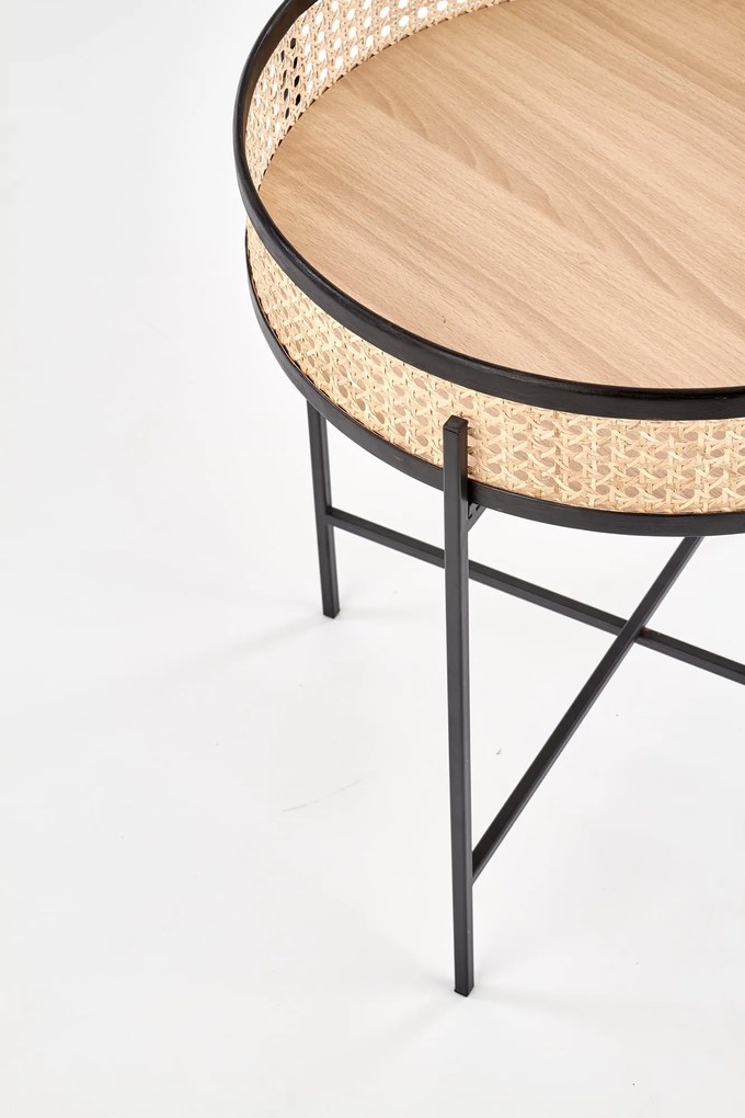 Masuta de cafea Rattan Natural, LANIPA 50x55 cm