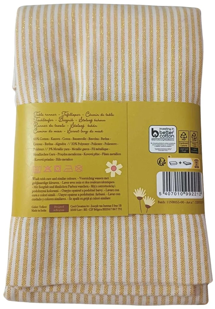 Fata de masa decorativa SHIMORA 45x150 cm - mai multe culori Culoare: Portocaliu