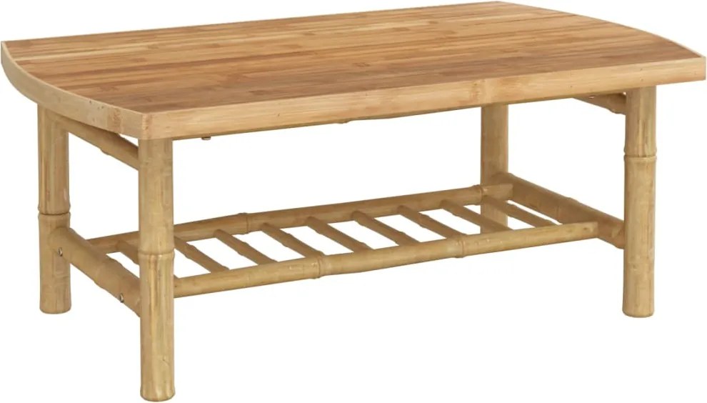 vidaXL Măsuță de cafea de grădină, 90x55x37 cm, bambus