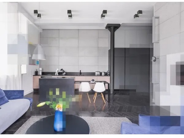 Spot CHLOE 1xGU10/50W/230V negru dreptunghiular