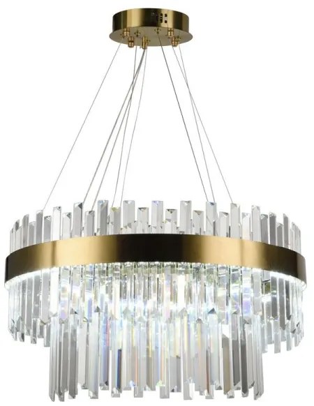Lustră LED de cristal dimabilă pe cablu LED/80W/230V + telecomandă