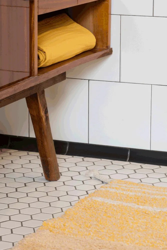 Covor galben ocru din bumbac 80x140 cm Twin Amber – Lorena Canals