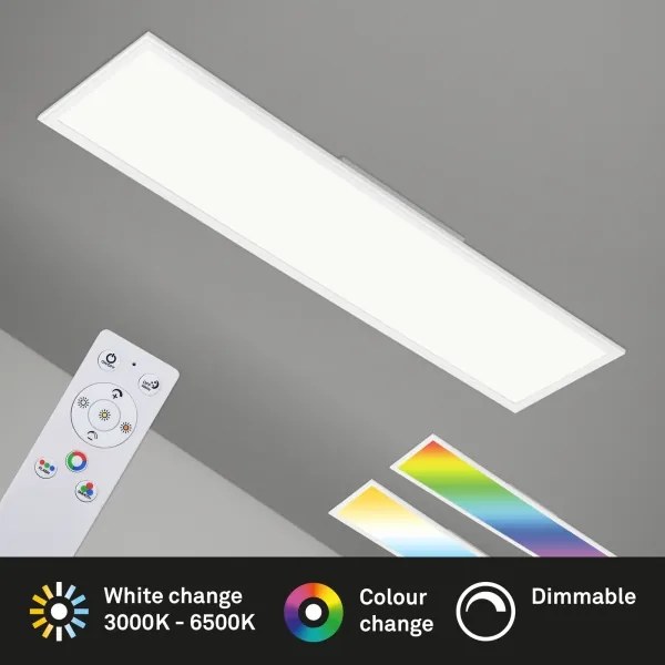 Plafonieră RGBW dimabilă SLIM LED/40W/230V Brilo + telecomandă