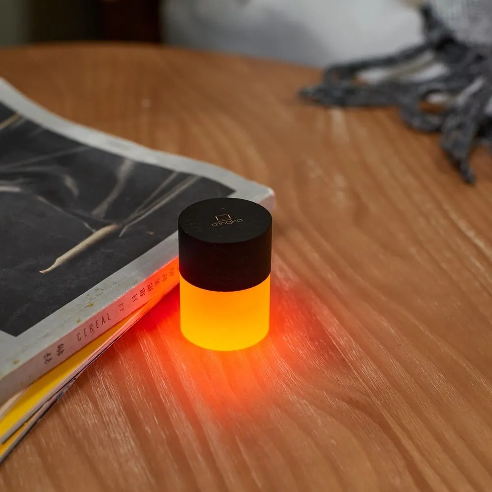 Decorațiune luminoasă neagră cu USB ø 4,5 cm Lemelia – Gingko