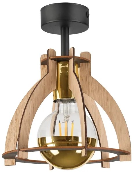 Lustră aplicată LANDO 1xE27/15W/230V stejar