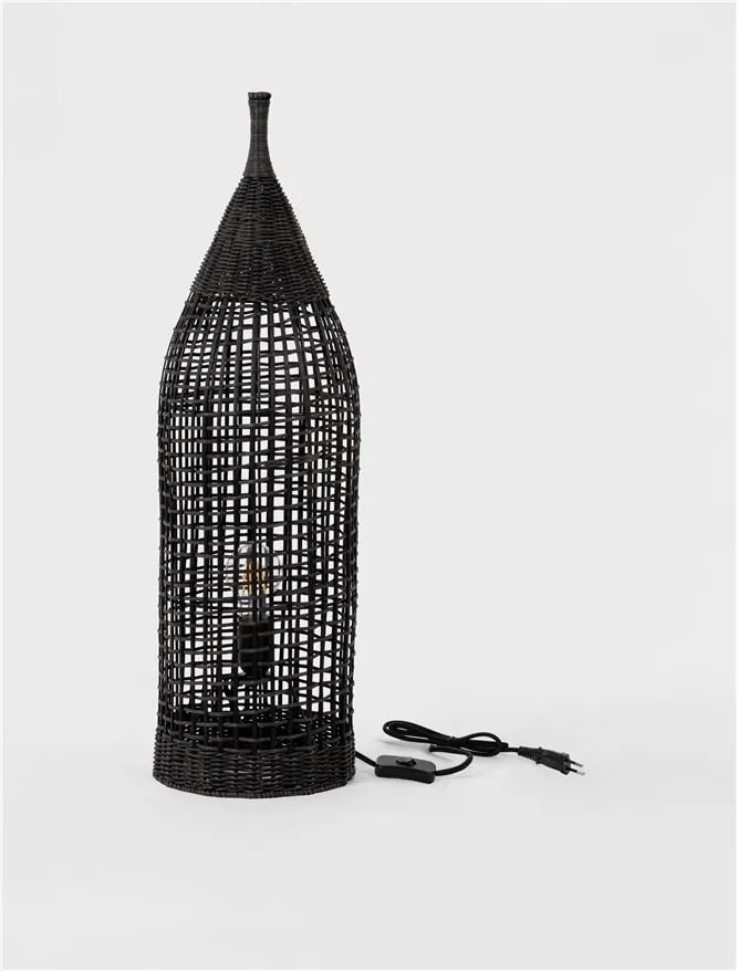 Lampadar/Lampa de podea decorativa ratan natural, NAOS H 73cm