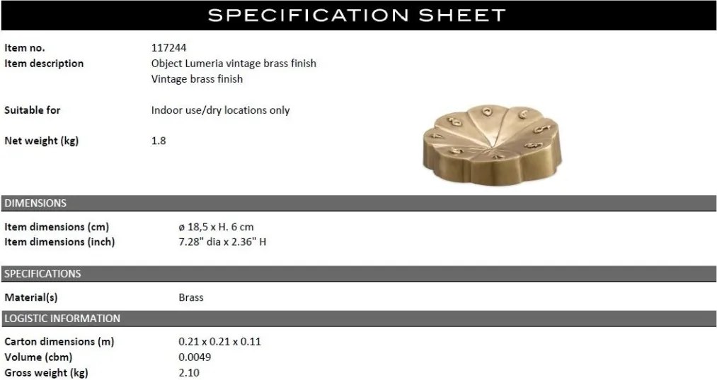 Obiect decorativ design LUX Lumeria