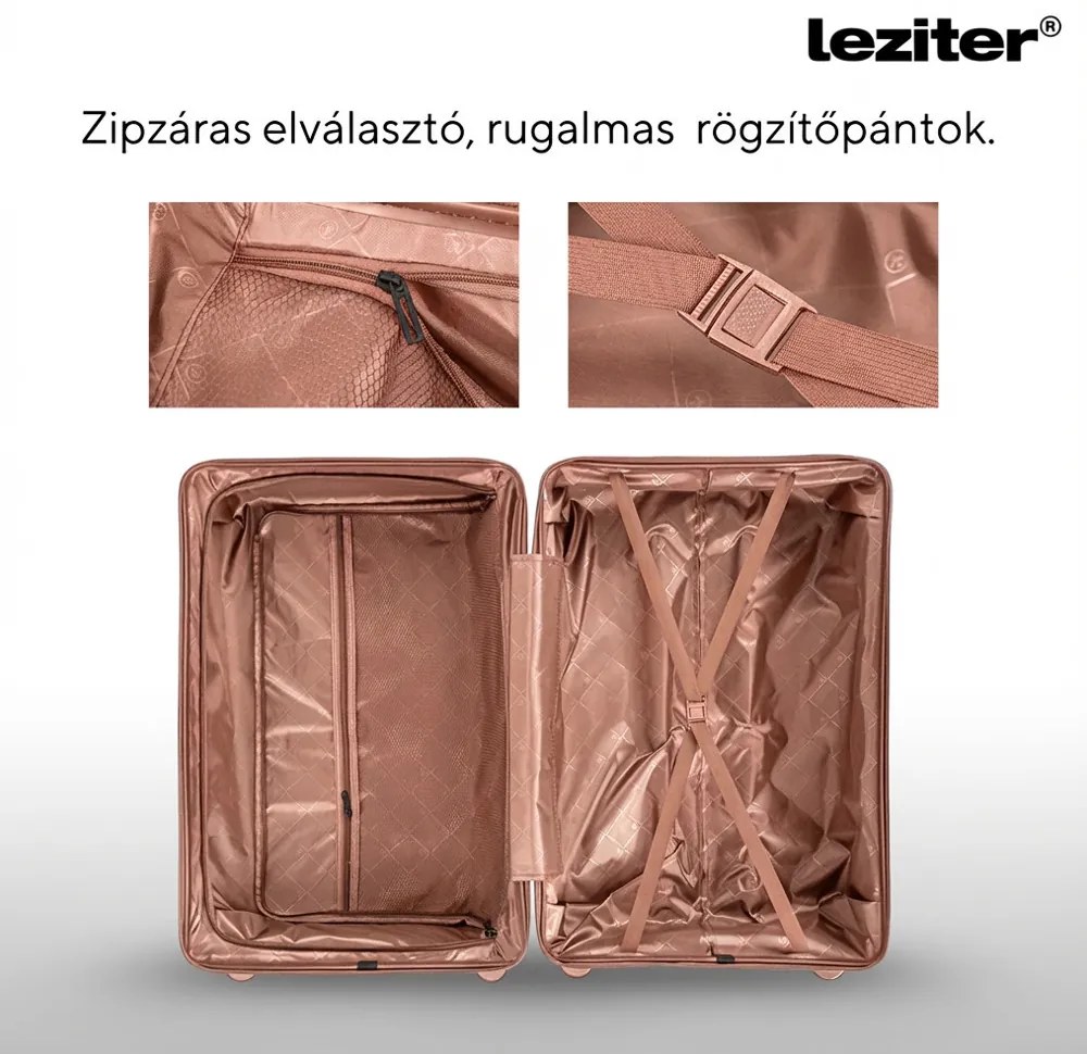 TraveLux Endure valiză de cabină cu hard top 55x40x20 cm aur roz