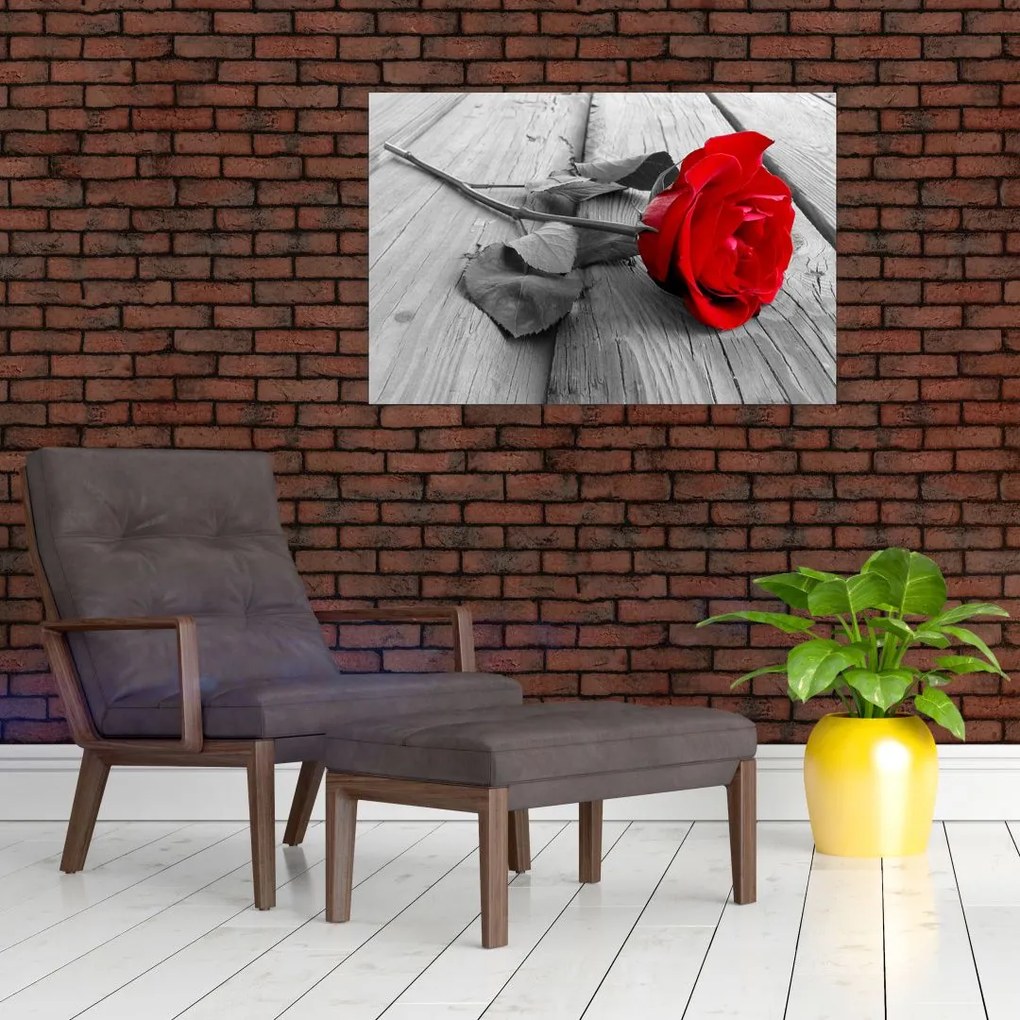 Tablou cu trandafiri roșii (90x60 cm)