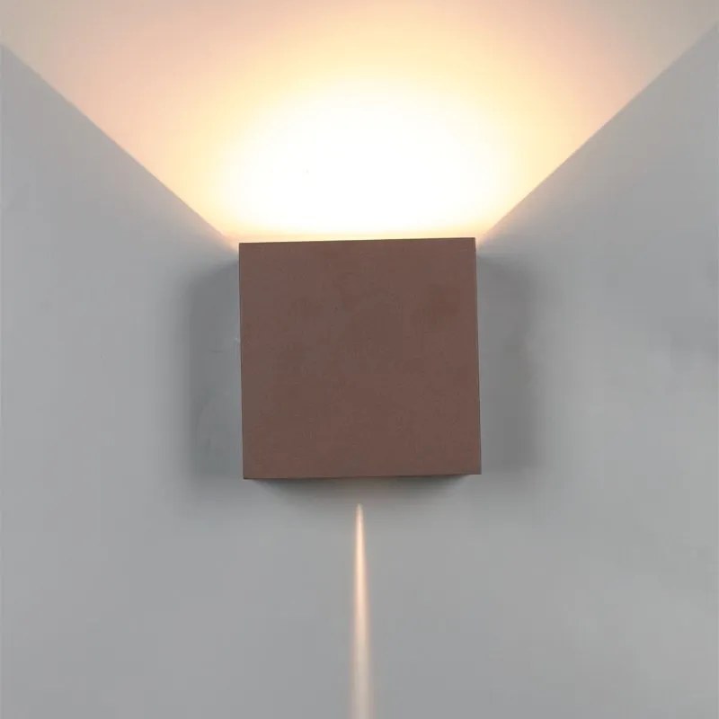 Aplica LED dimabila iluminat exterior ambiental IP54 DAVOS XL corten MA-8612