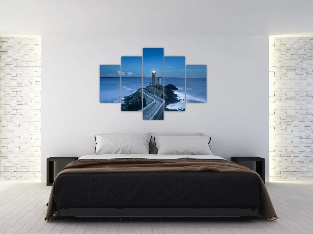 Tablou cu far și marea (150x105 cm)