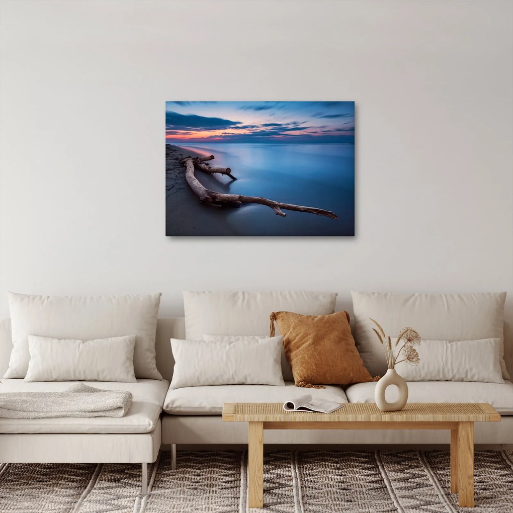 Tablou cu plaja în apus de soare (70x50 cm)