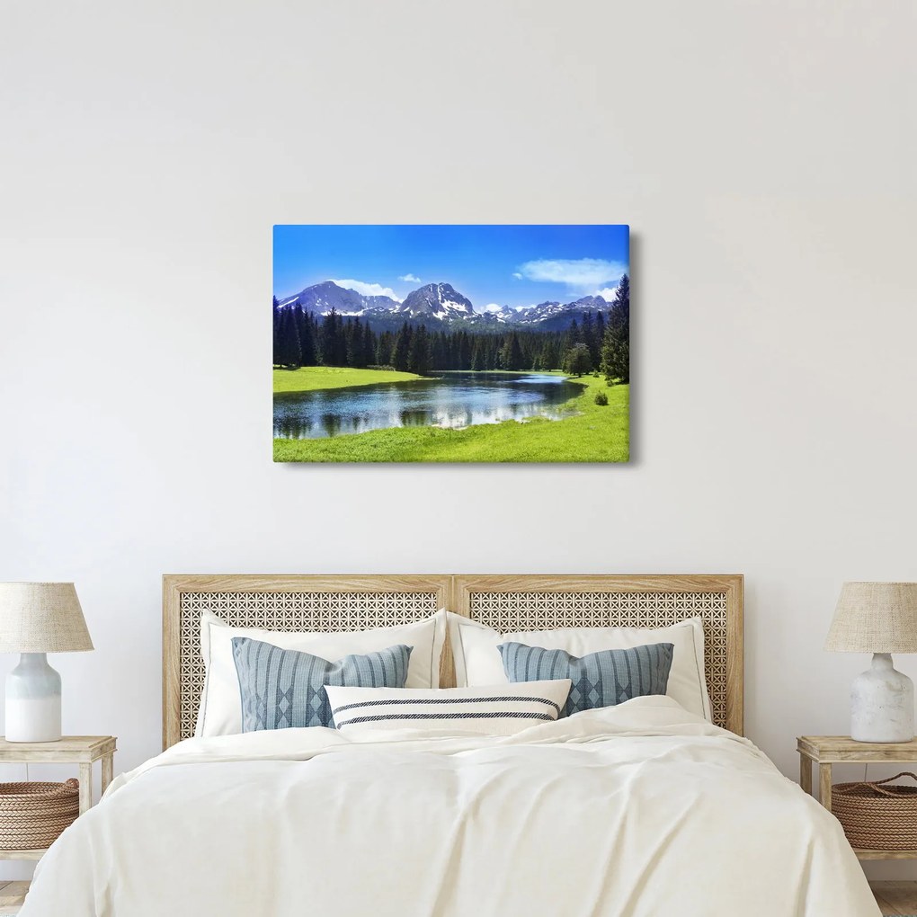 Tablou - vâfurile montane înzăpezite (90x60 cm)