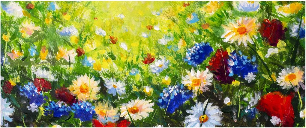 Tablou - Flori sălbatice (120x50 cm)