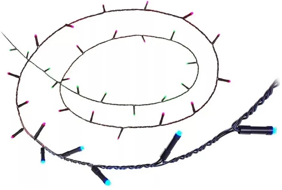 Lanț LED RGBW dimabil de exterior WiZ 160xLED 20m IP44 2700-5000K Wi-Fi