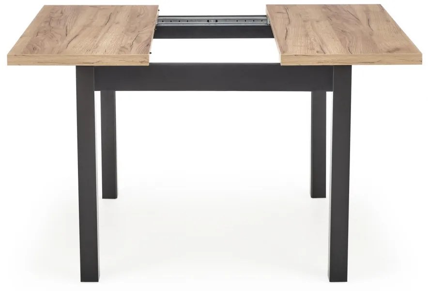 Masa patrata Tiago extensibila L90-125 cm stejar craft/negru