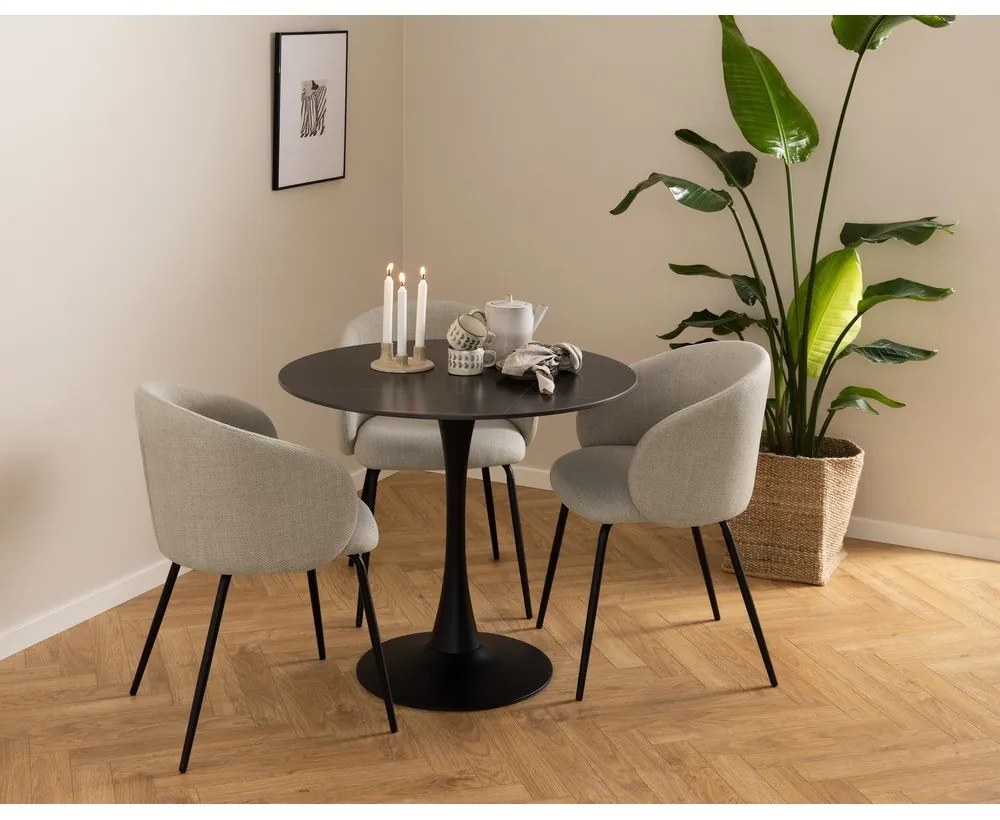 Scaune de dining crem 2 buc. Eleanor – Actona