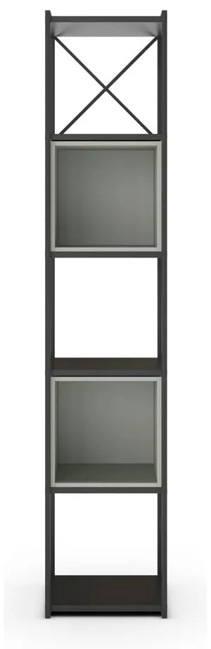 Bibliotecă verde/neagră 36x179 cm Anya – Marckeric