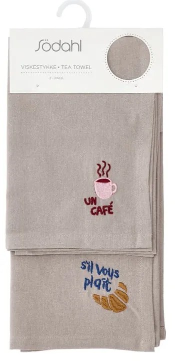 Prosoape de vase 2 buc. din bumbac 50x70 cm Bistro – Södahl