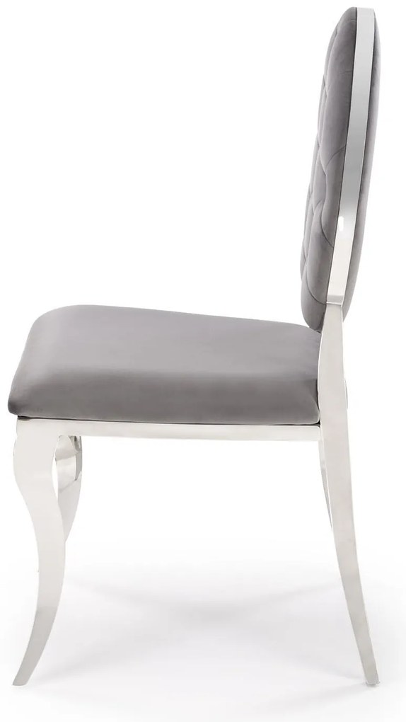 Scaun sufragerie Regino (gri + argintiu). 1123670