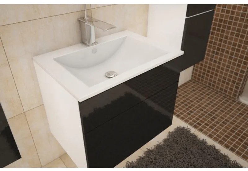 Dulap MASON BL 11 Alb/Negru HG