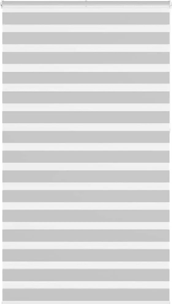 vidaXL Jaluzea tip zebra gri deschis lățime țesătură 120,9cm poliester