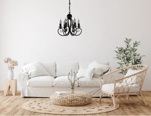 Lustră pe lanț VINCENT 6xE14/40W/230V