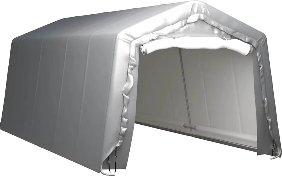 vidaXL Cort de depozitare, gri, 300x600 cm, oțel