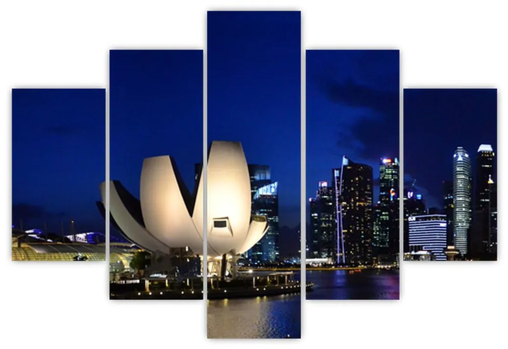 Tablou Singapore nocturn (150x105 cm)
