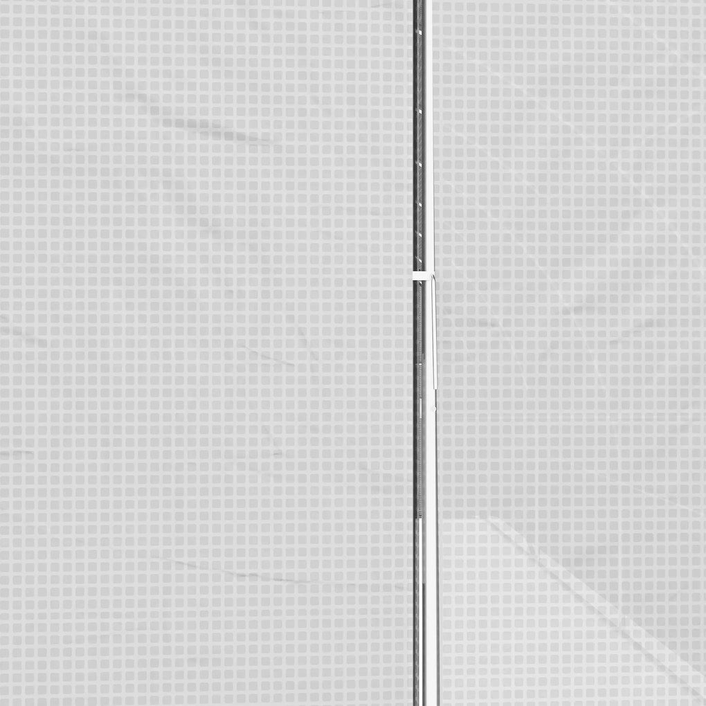 Outsunny Seră Tip Tunel cu 2 Uși, Fermoare și 8 Ferestre, 600x300x200 cm, Alb | Aosom Romania