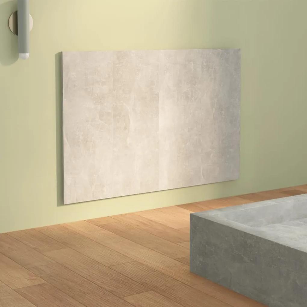 Tablie de pat, gri beton, 120x1,5x80 cm, lemn prelucrat Gri beton, 1