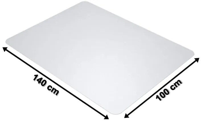 Covoras din plastic transparent sub scaun 100 x 140 cm