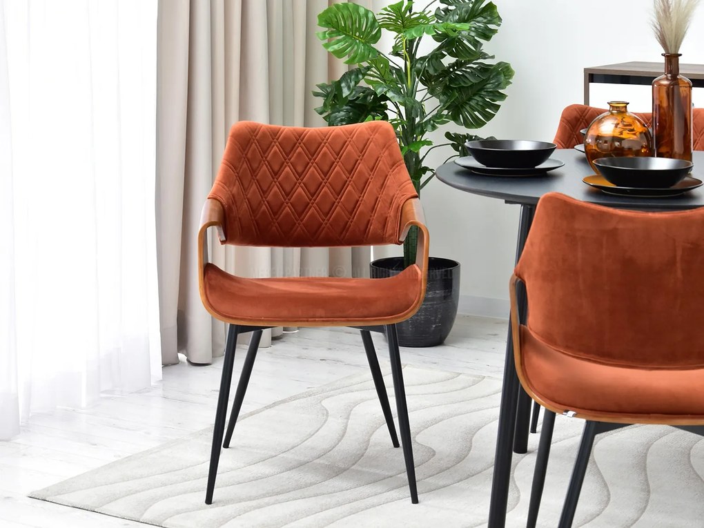 Scaun Rolf K (cupru + negru). 1111256