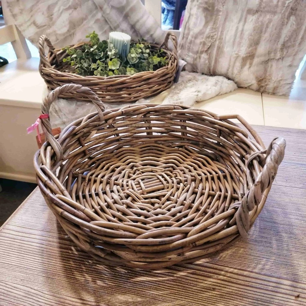 Tava din ratan natur Rustika 36x15 cm