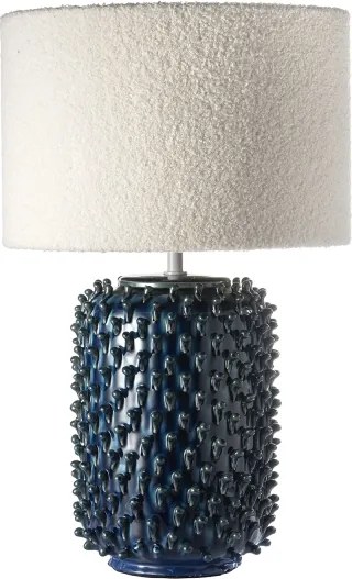 ONLI - Lampă de masă CERAMICA 1xE27/15W/230V 57 cm albastru/crem