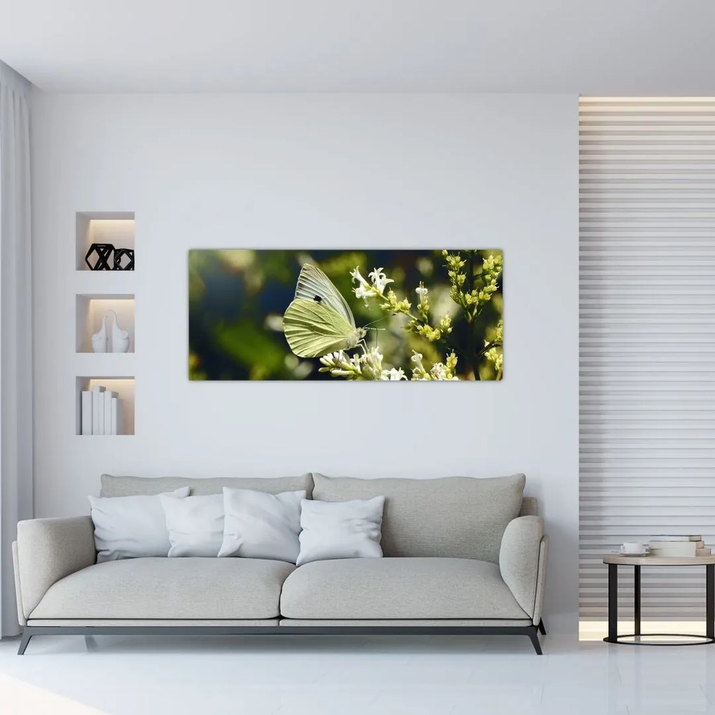 Tablou cu fluture (120x50 cm)
