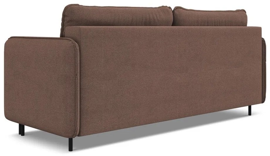 Canapea roz extensibilă/cu spațiu de depozitare 226 cm Luana – Makamii