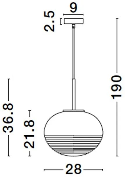Lustra, Pendul design modern MAEVE